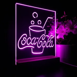 Coca-Cola Cup with Bubbles LED Desk Light