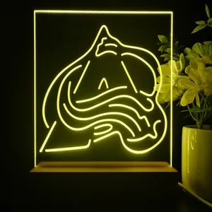 Colorado Avalanche Logo LED Desk Light