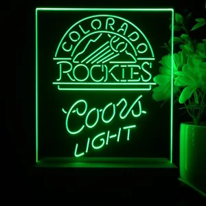 Colorado Rockies Coors Light LED Desk Light