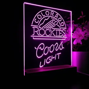 Colorado Rockies Coors Light LED Desk Light