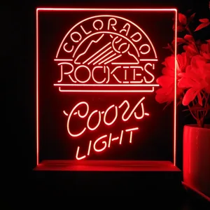 Colorado Rockies Coors Light LED Desk Light