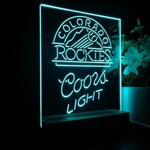 Colorado Rockies Coors Light LED Desk Light
