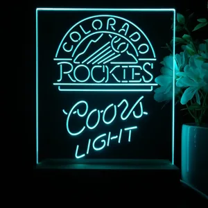 Colorado Rockies Coors Light LED Desk Light