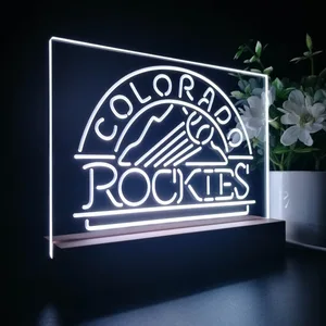 Colorado Rockies Logo 1 LED Desk Light