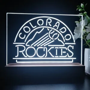 Colorado Rockies Logo 1 LED Desk Light