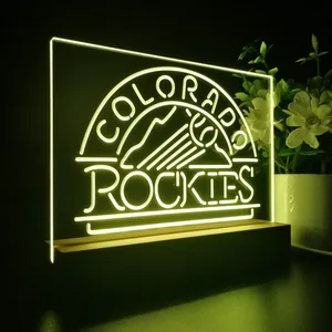 Colorado Rockies Logo 1 LED Desk Light