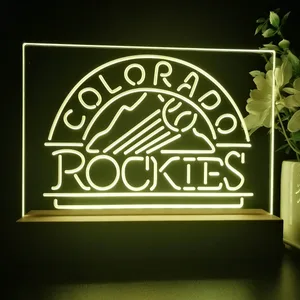 Colorado Rockies Logo 1 LED Desk Light