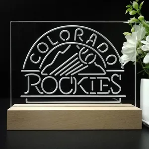 Colorado Rockies Logo 1 LED Desk Light