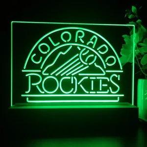 Colorado Rockies Logo 1 LED Desk Light