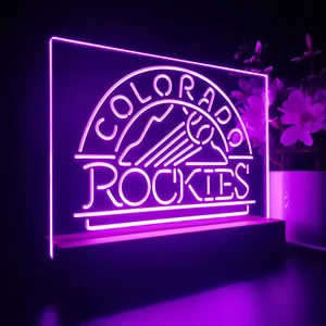 Colorado Rockies Logo 1 LED Desk Light
