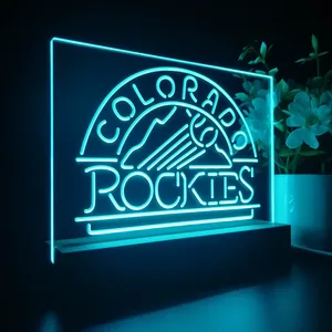 Colorado Rockies Logo 1 LED Desk Light