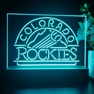 Colorado Rockies Logo 1 LED Desk Light