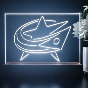 Columbus Blue Jackets Logo 1 LED Desk Light