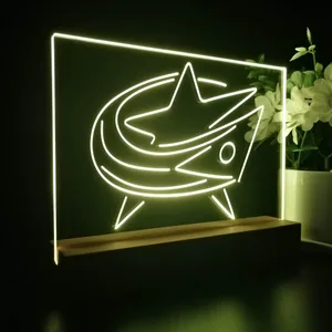 Columbus Blue Jackets Logo 1 LED Desk Light