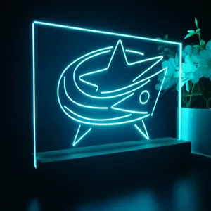 Columbus Blue Jackets Logo 1 LED Desk Light