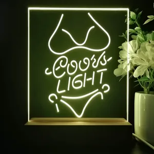 Coors Light Bikini LED Desk Light