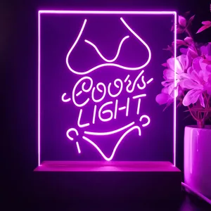 Coors Light Bikini LED Desk Light