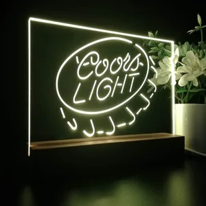 Coors Light Bottlecap LED Desk Light