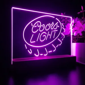 Coors Light Bottlecap LED Desk Light
