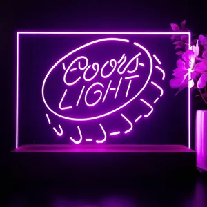 Coors Light Bottlecap LED Desk Light