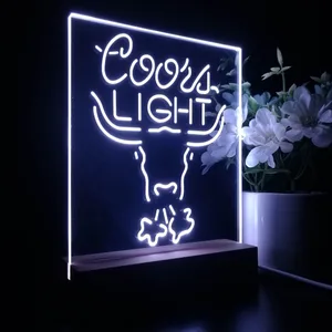 Coors Light Bull LED Desk Light