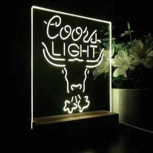 Coors Light Bull LED Desk Light