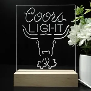 Coors Light Bull LED Desk Light