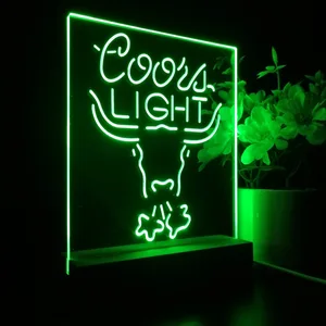 Coors Light Bull LED Desk Light