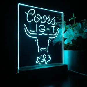 Coors Light Bull LED Desk Light