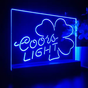 Coors Light Clover 2 LED Desk Light