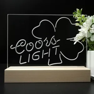 Coors Light Clover 2 LED Desk Light