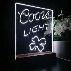Coors Light Clover Leaf LED Desk Light