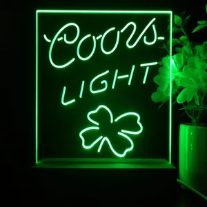 Coors Light Clover Leaf LED Desk Light
