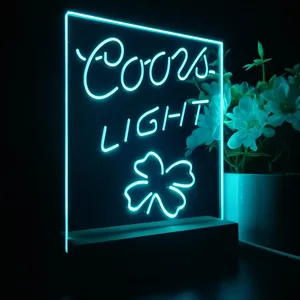 Coors Light Clover Leaf LED Desk Light