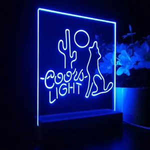 Coors Light Coyote Moon LED Desk Light