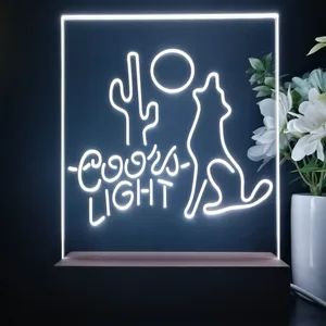 Coors Light Coyote Moon LED Desk Light