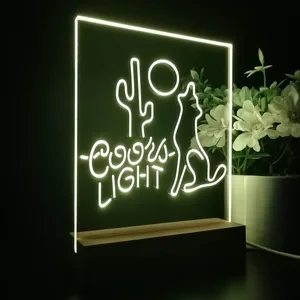 Coors Light Coyote Moon LED Desk Light