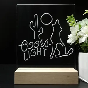 Coors Light Coyote Moon LED Desk Light