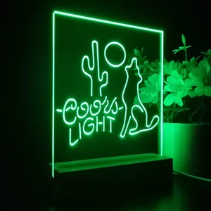 Coors Light Coyote Moon LED Desk Light