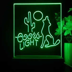Coors Light Coyote Moon LED Desk Light
