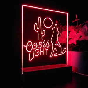 Coors Light Coyote Moon LED Desk Light