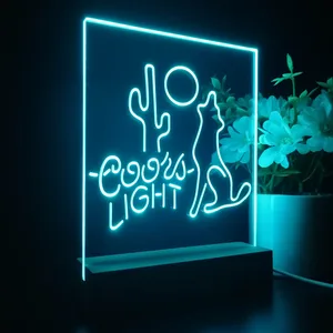 Coors Light Coyote Moon LED Desk Light