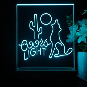 Coors Light Coyote Moon LED Desk Light