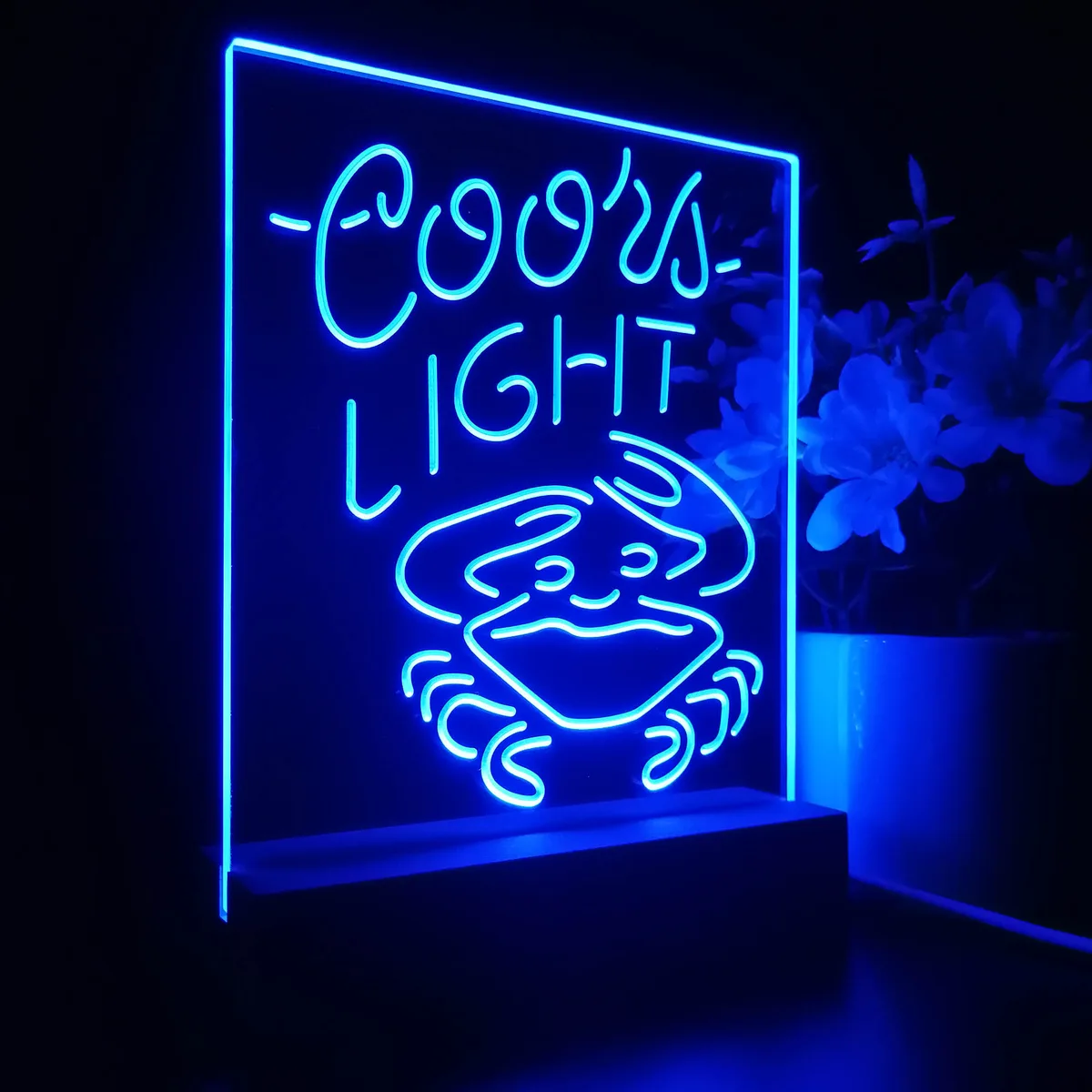 Coors Light Crabby LED Desk Light