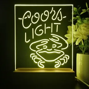 Coors Light Crabby LED Desk Light