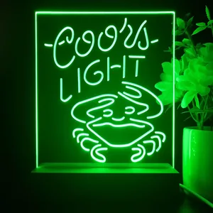 Coors Light Crabby LED Desk Light