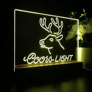 Coors Light Deer LED Desk Light