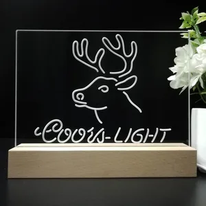 Coors Light Deer LED Desk Light