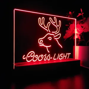 Coors Light Deer LED Desk Light
