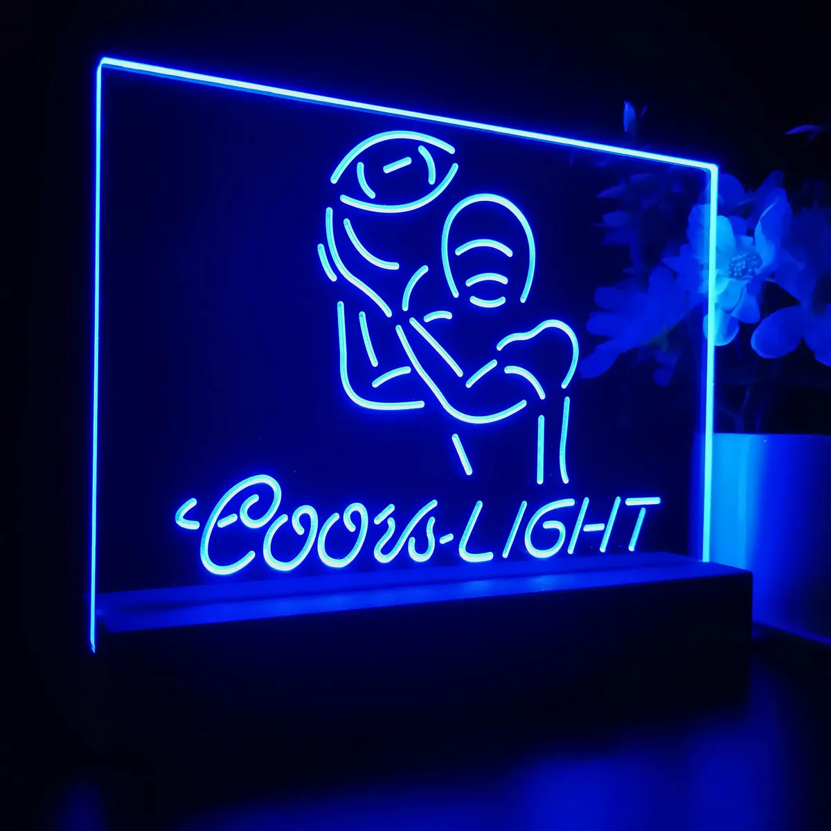 Coors Light Football LED Desk Light